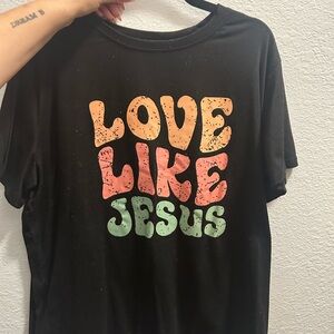 Love Like Jesus Black Tee